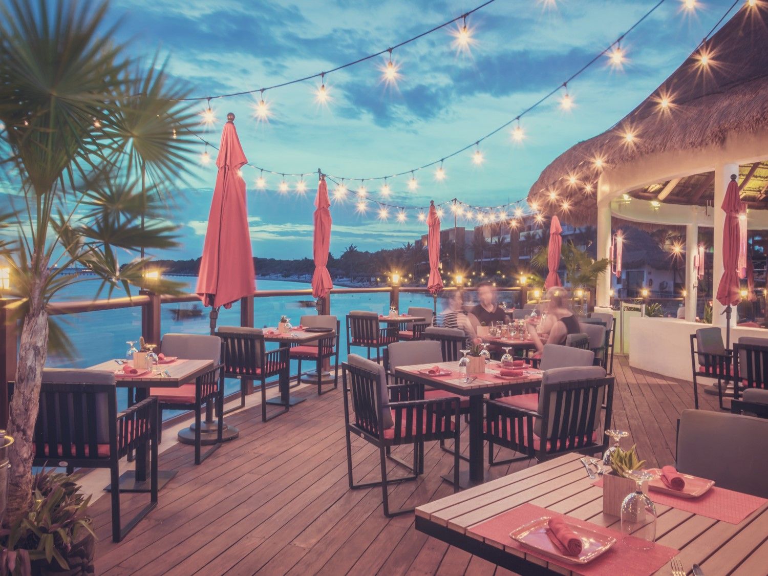 Cancun Yucatan Dining Taco Arte beach lounge 2